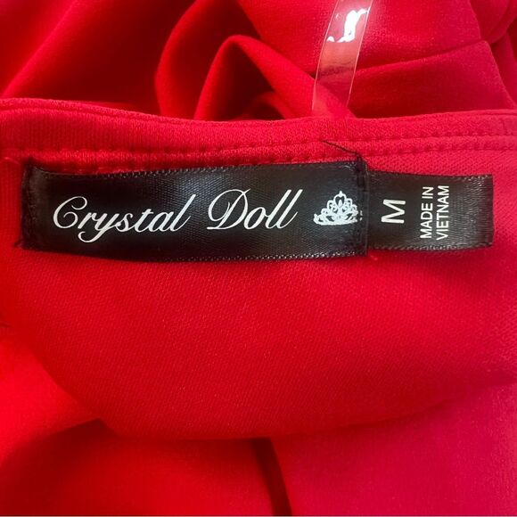 Chrystal Doll Red Sleeveless Summer Casual Tomato Girl Party Dress SZ M - Picture 9 of 12